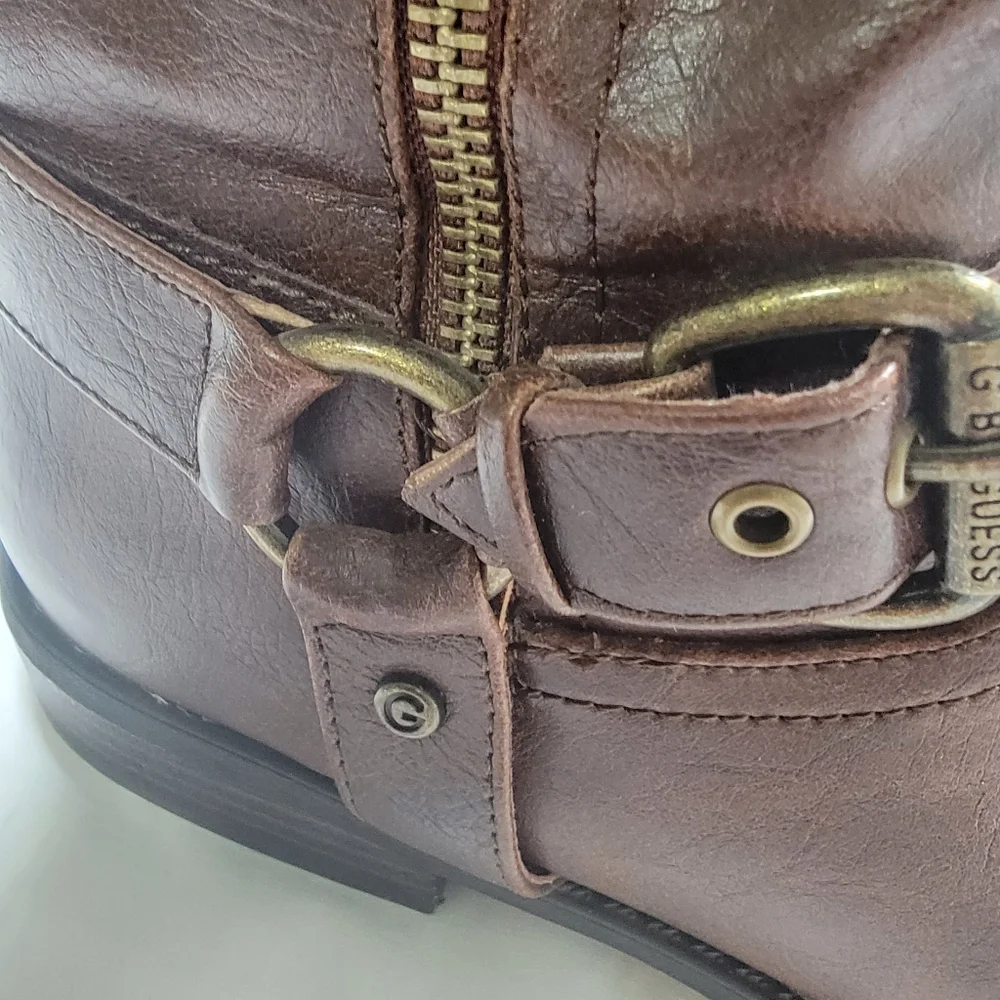 G by Guess Womens Harson Faux Leather Over-The-Knee Boots Brown Size 9 medium - Picture 10 of 14